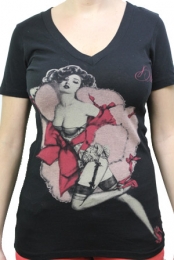 Olivia Pin-Up T-Shirt (V-Neck)