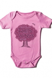 Roots & Wings Infant Bodysuit (Pink)