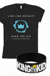 Live Like Royalty (Black) + Wristband