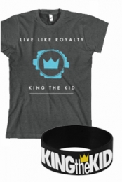 Live Like Royalty (Charcoal) + Wristband