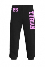 Tubian Sweatpants (Black and Pink)