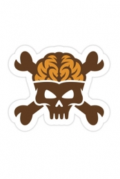 Danger Brain Sticker