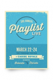 2013 Playlist Live Poster