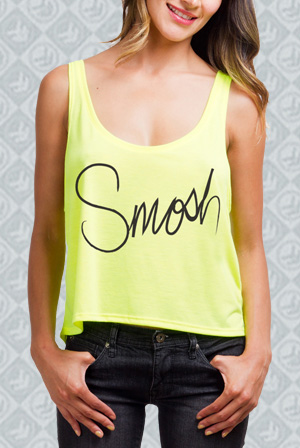Yellow Highlighter Cropped Tank
