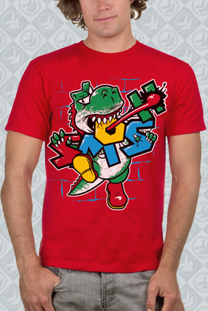 Red Dinosaur Tee Shirt