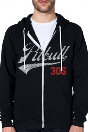 Vintage Jersey Zip-Up Hoodie