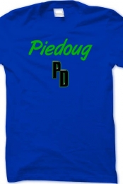Piedoug Men's Blue T-Shirt