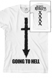 Going To Hell Tee (White) - The Pretty Reckless