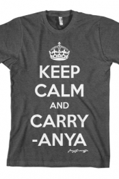 Keep Calm and Carry-Anya (Heather Charcoal)