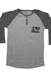 Greenfield Henley - Grey/Black
