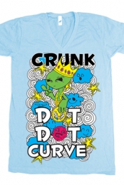 Crunk V-Neck (light blue)