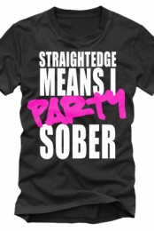 Party Sober (pink ink)