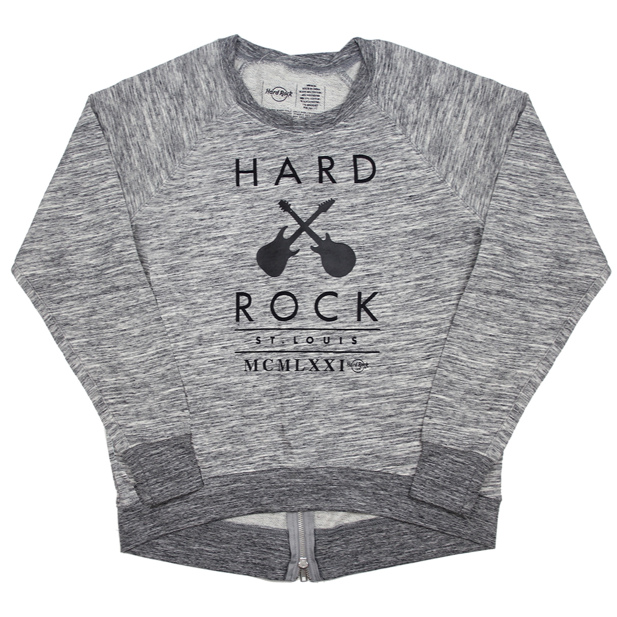 Ladies Zipper Back Crew Fleece St Louis
